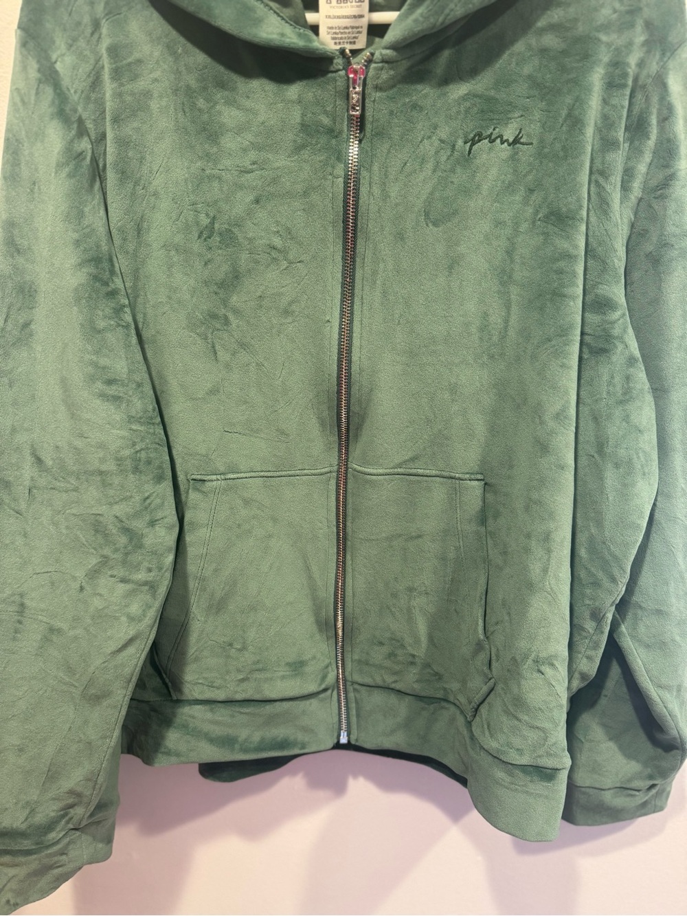Victoria's Secret PINK Velour Zip-Up Hoodie - Picture 4 of 7